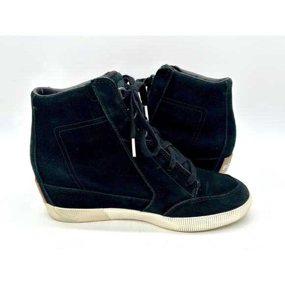 Sorel Out N About Slip On Wedge Women's Size 10.5 Black GUC - Picture 10 of 14